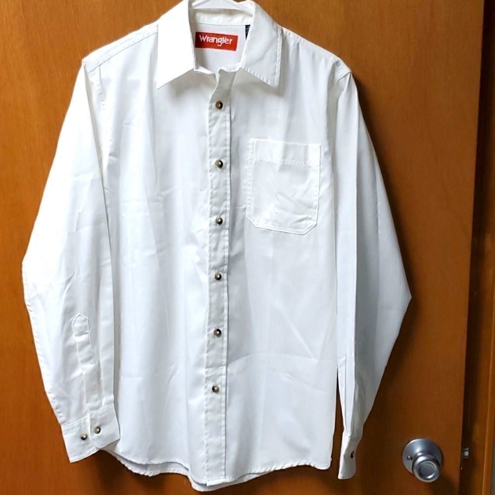 Wrangler, nwot, white long sleeve, small